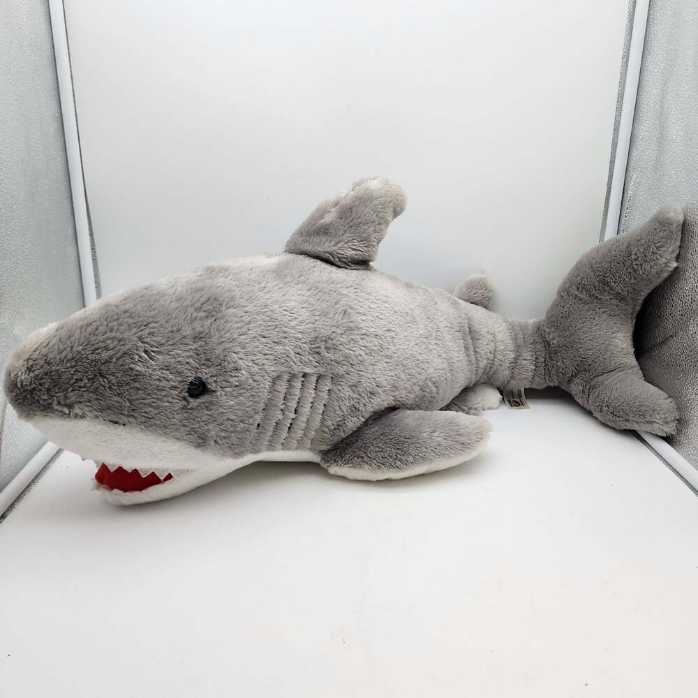 Large Mako Shark Plush Stuffed Animal Toy 31" Hard Eyes Marine Life NC Aquarium